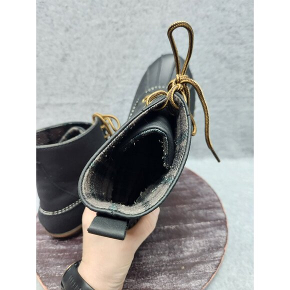 Henry Ferrera Duck Boots Waterproof Insulated Women's Size 9 Black & Brown - Picture 8 of 13